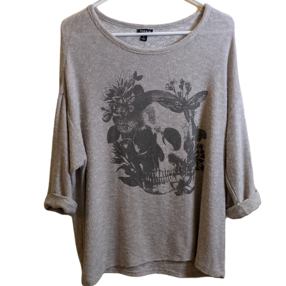 torrid Sweaters - TORRID skeleton skull half sleeve sweater size 1X